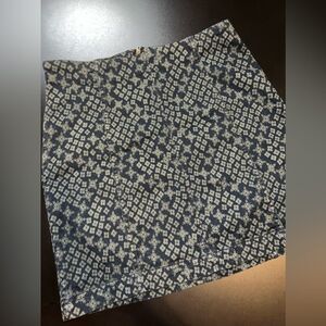Free People Navy Blue Patterned Skirt Size 12 EUC
